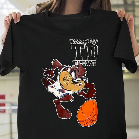 Tasmanian Devil Basketball Unisex T-Shirt NBA - Picture 1 of 2